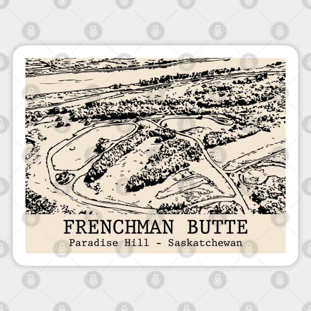 Frenchman Butte - Paradise Hill SK Magnet by Lakeric